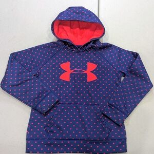 Under Armour Girl's Blue and Pink Hoodie